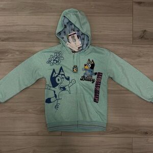 Bluey Kids Hoodie - Mint Green